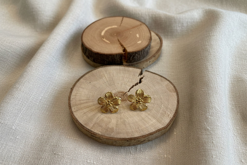 Boucles d'oreilles en acier inoxydable doré