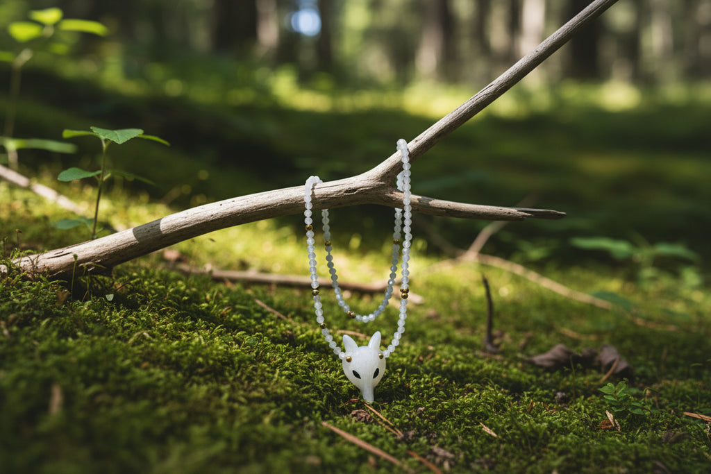 pendentif renard oeil de tigre