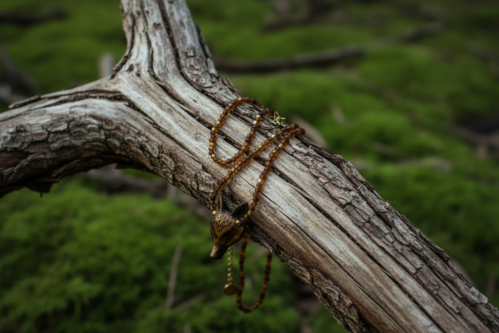 pendentif renard oeil de tigre