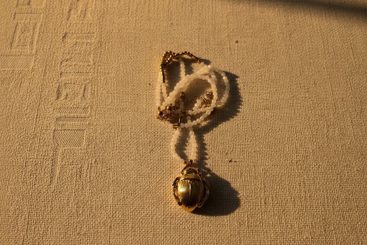 pendentif scarabée onyx