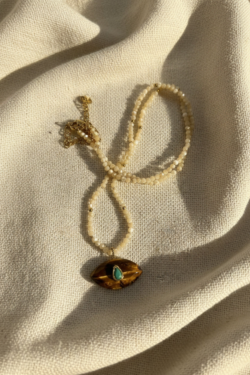 pendentif oeil en oeil de tigre (Copie)