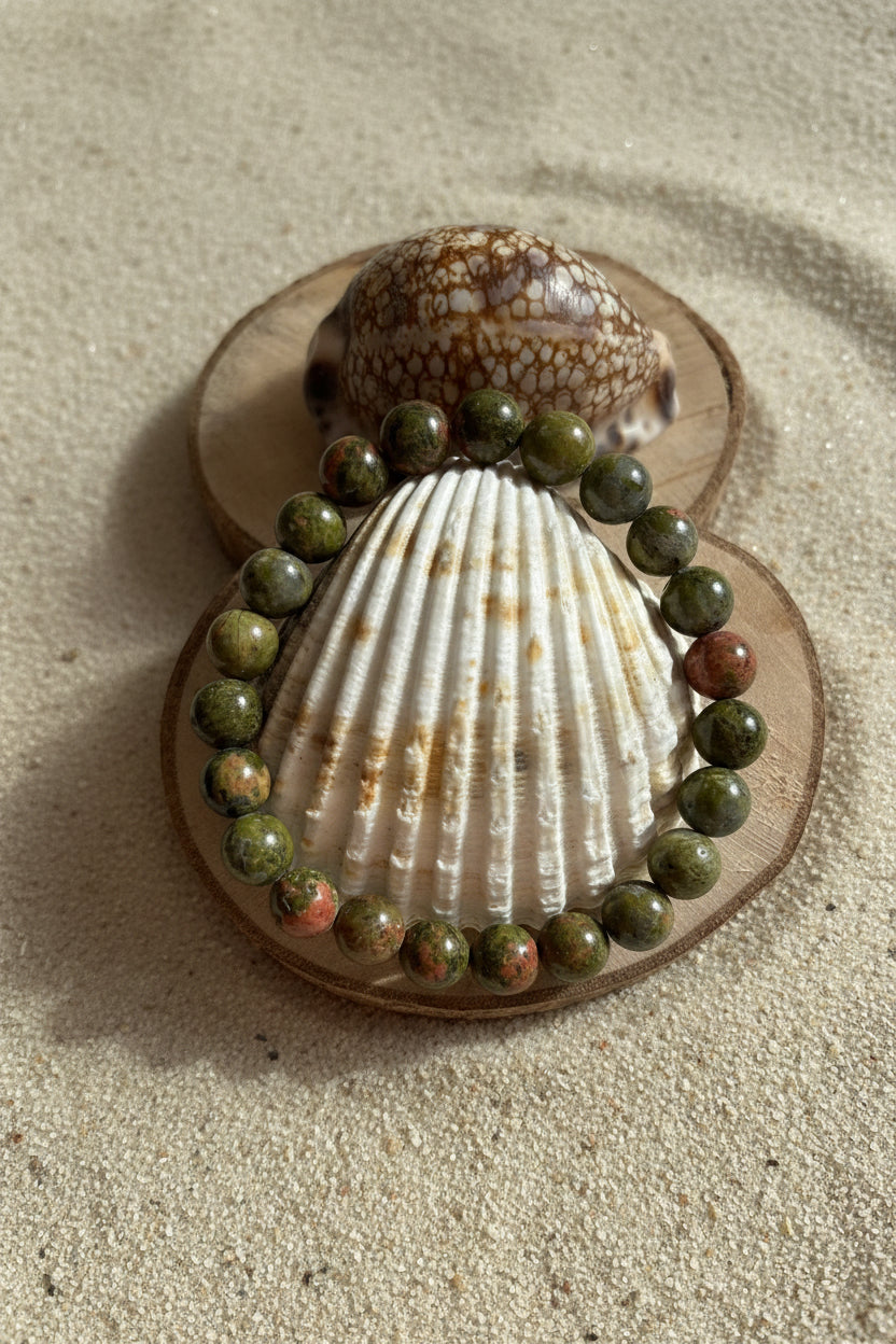 Bracelet en unakite