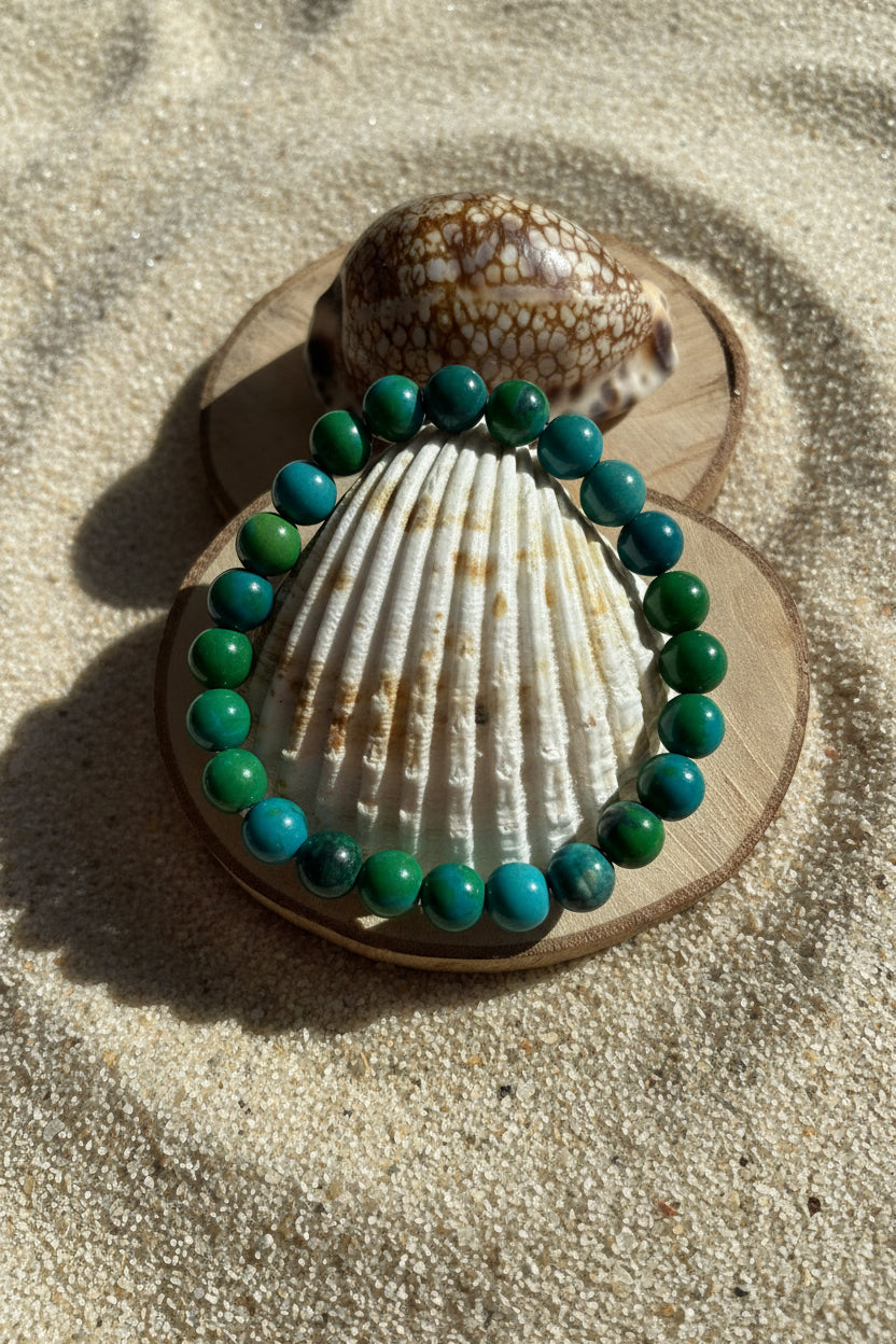 Bracelet en chrysocolle