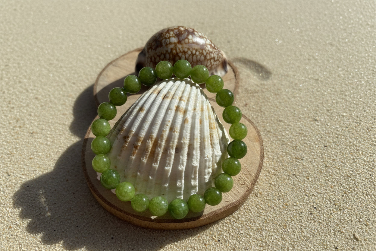 Bracelet en quartz vert