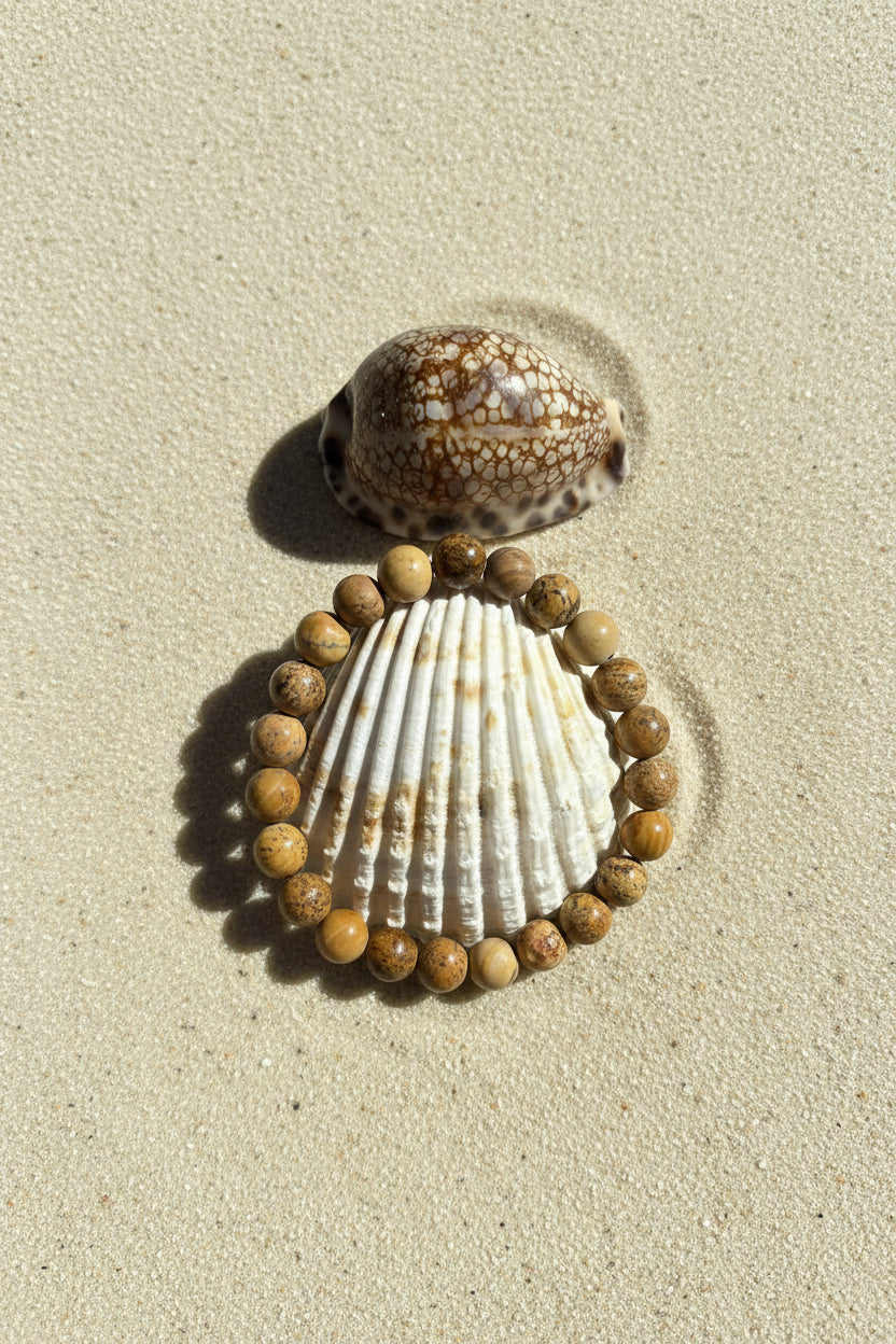 Bracelet en jaspe paysage