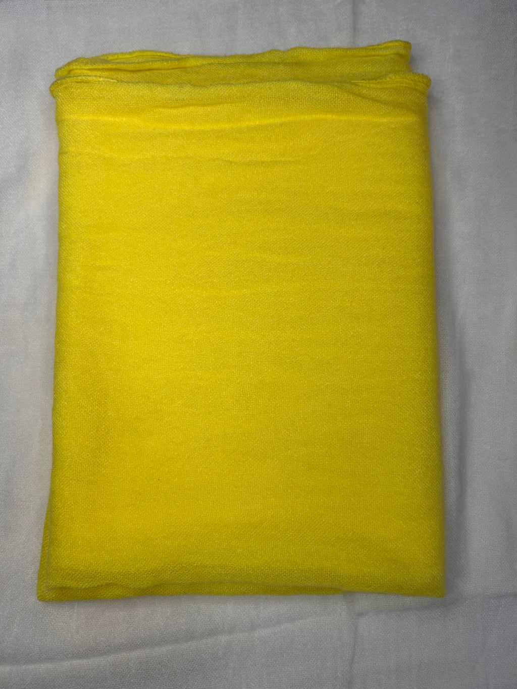 Echarpe 100% laine jaune citron