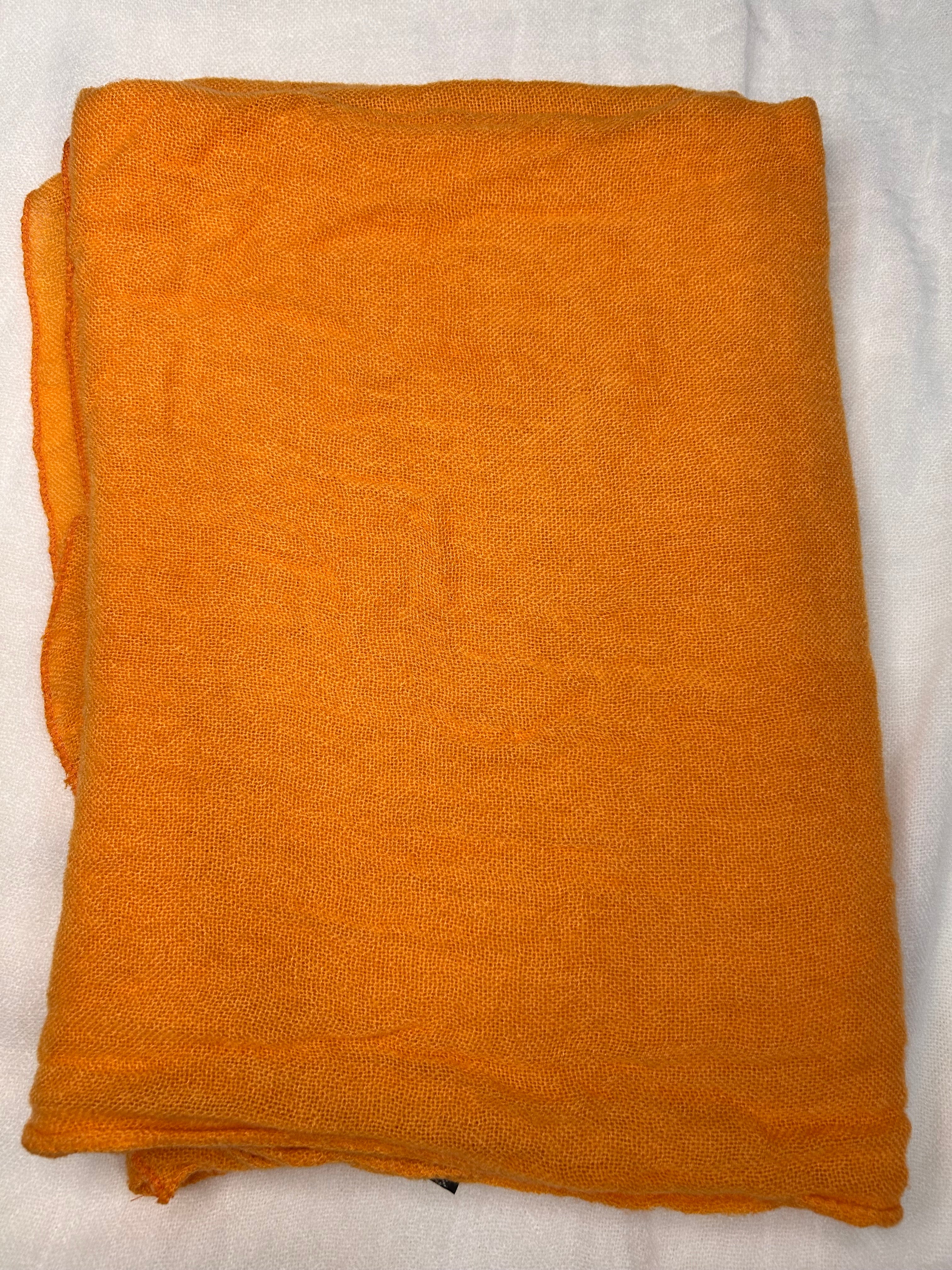 Echarpe 100% laine orange