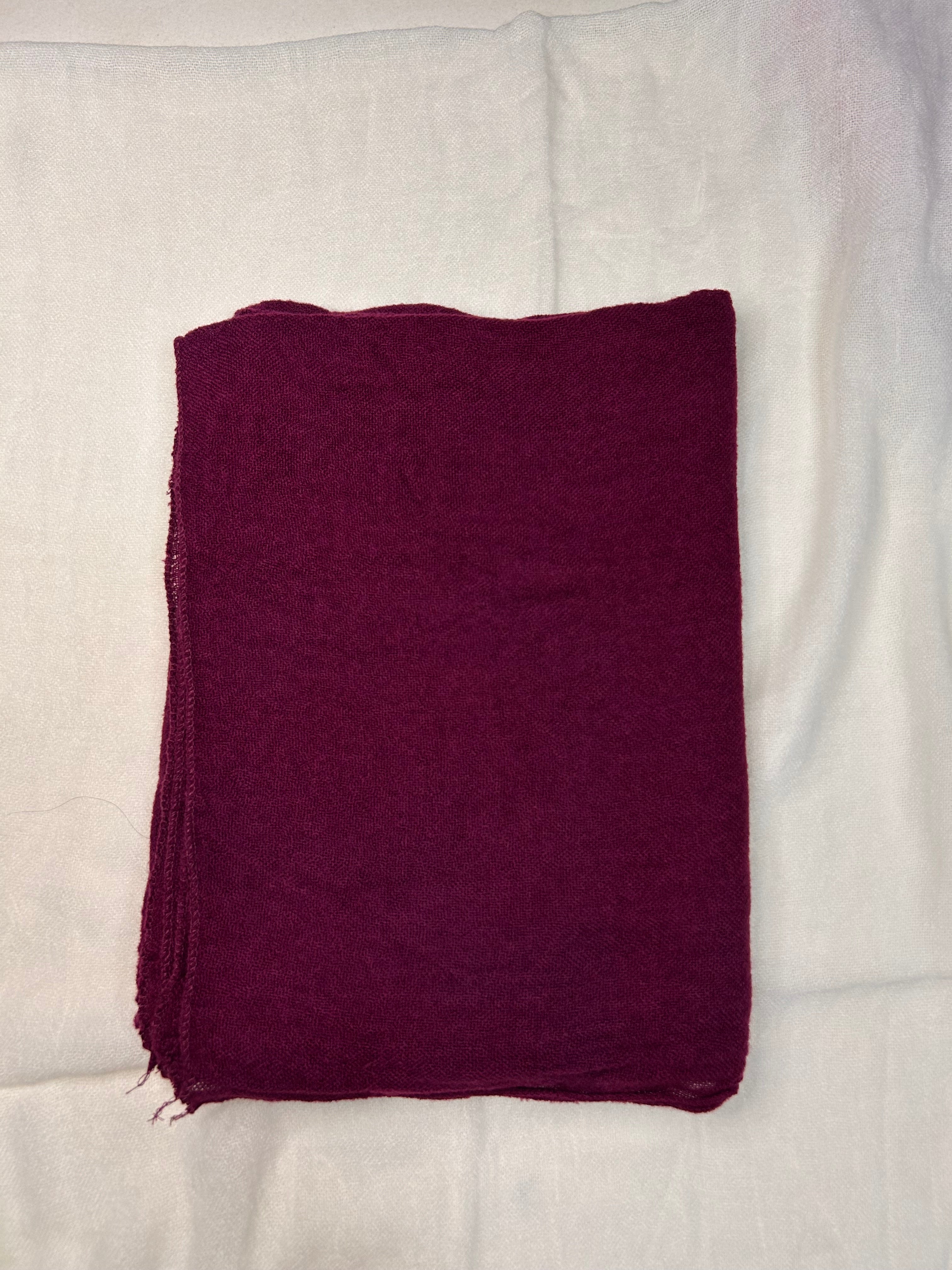 Echarpe 100% laine bordeaux