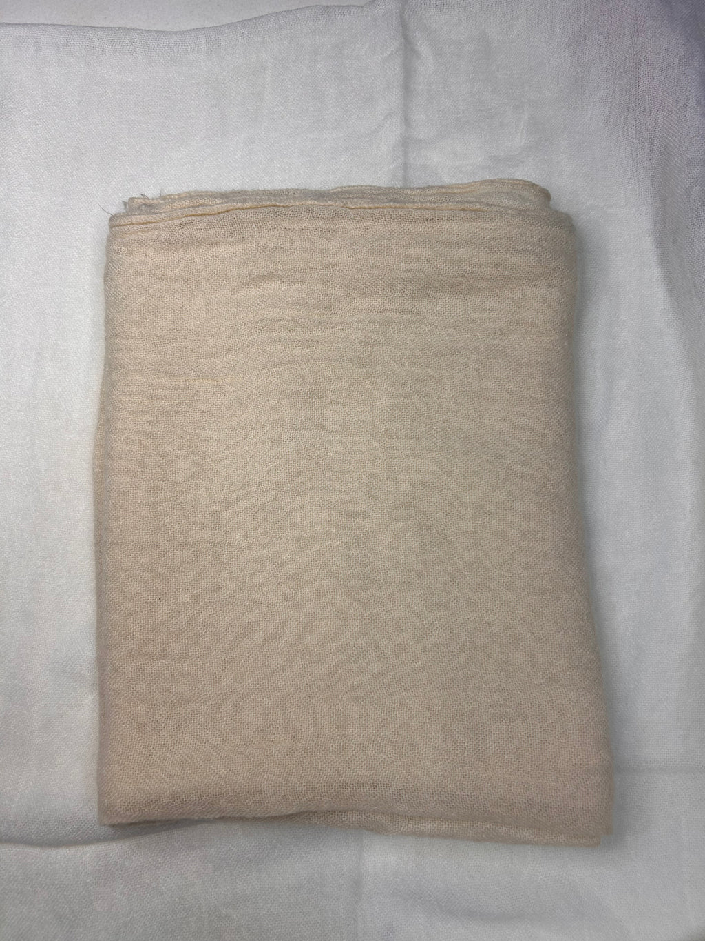 Echarpe 100% laine blanc cassé