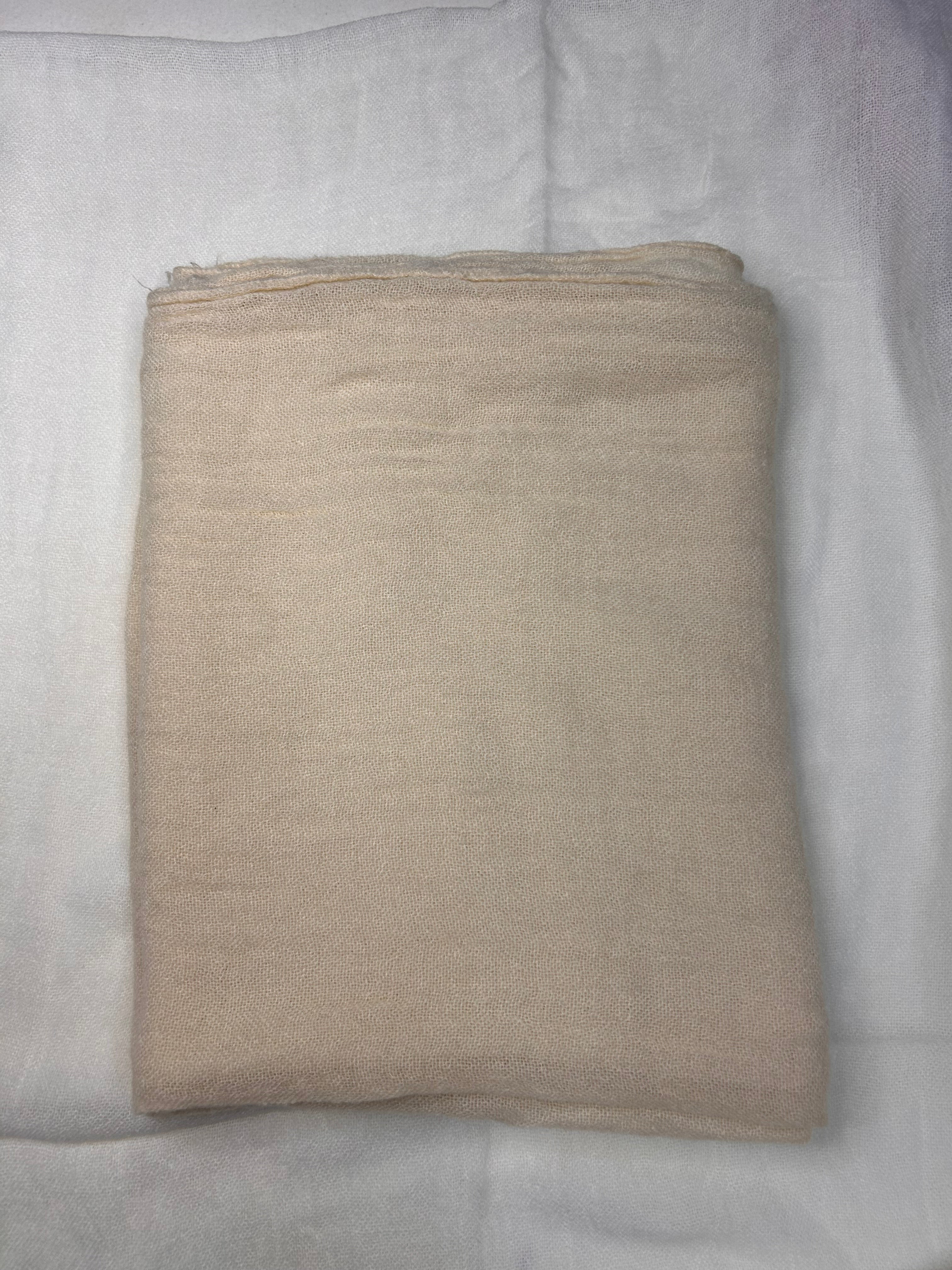 Echarpe 100% laine blanc cassé