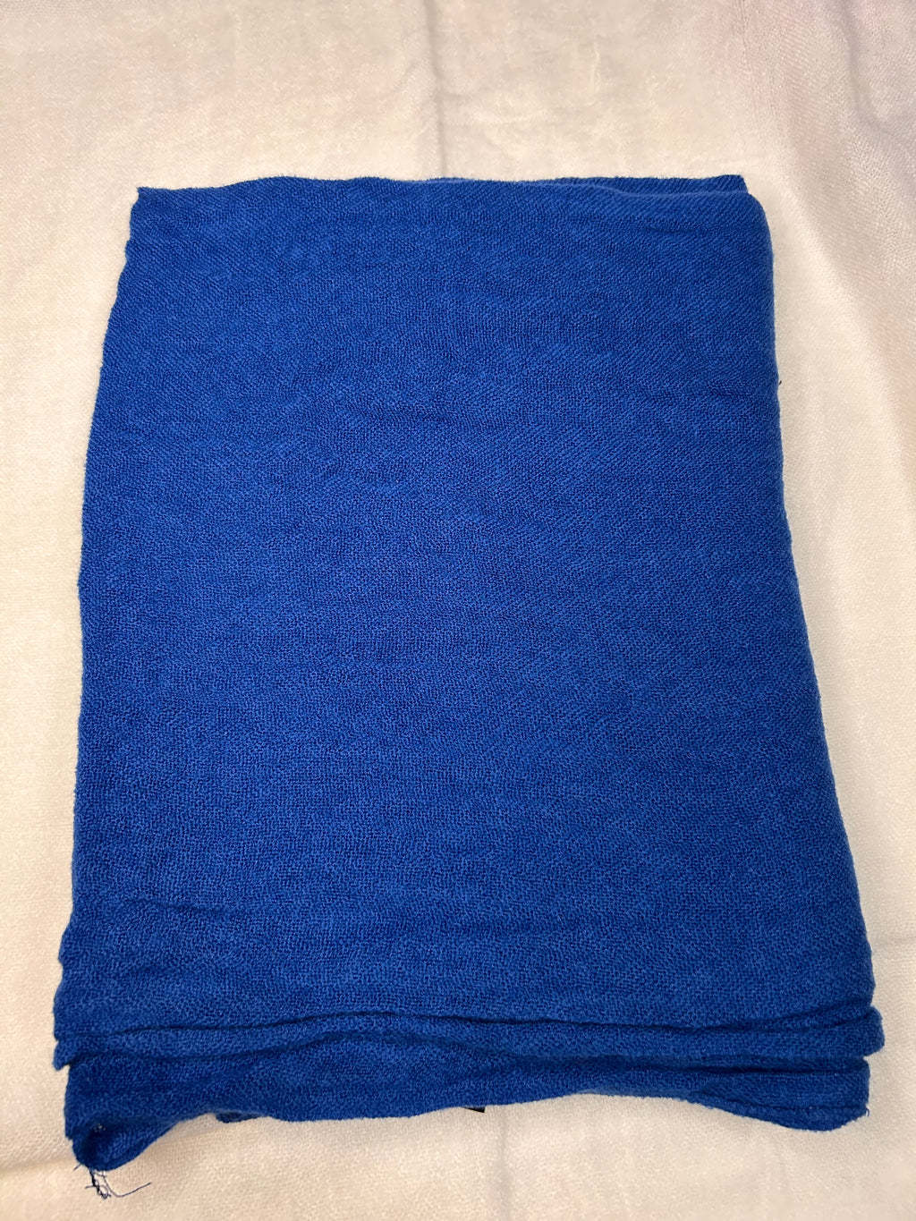 Echarpe 100% laine bleu typé "Klein"