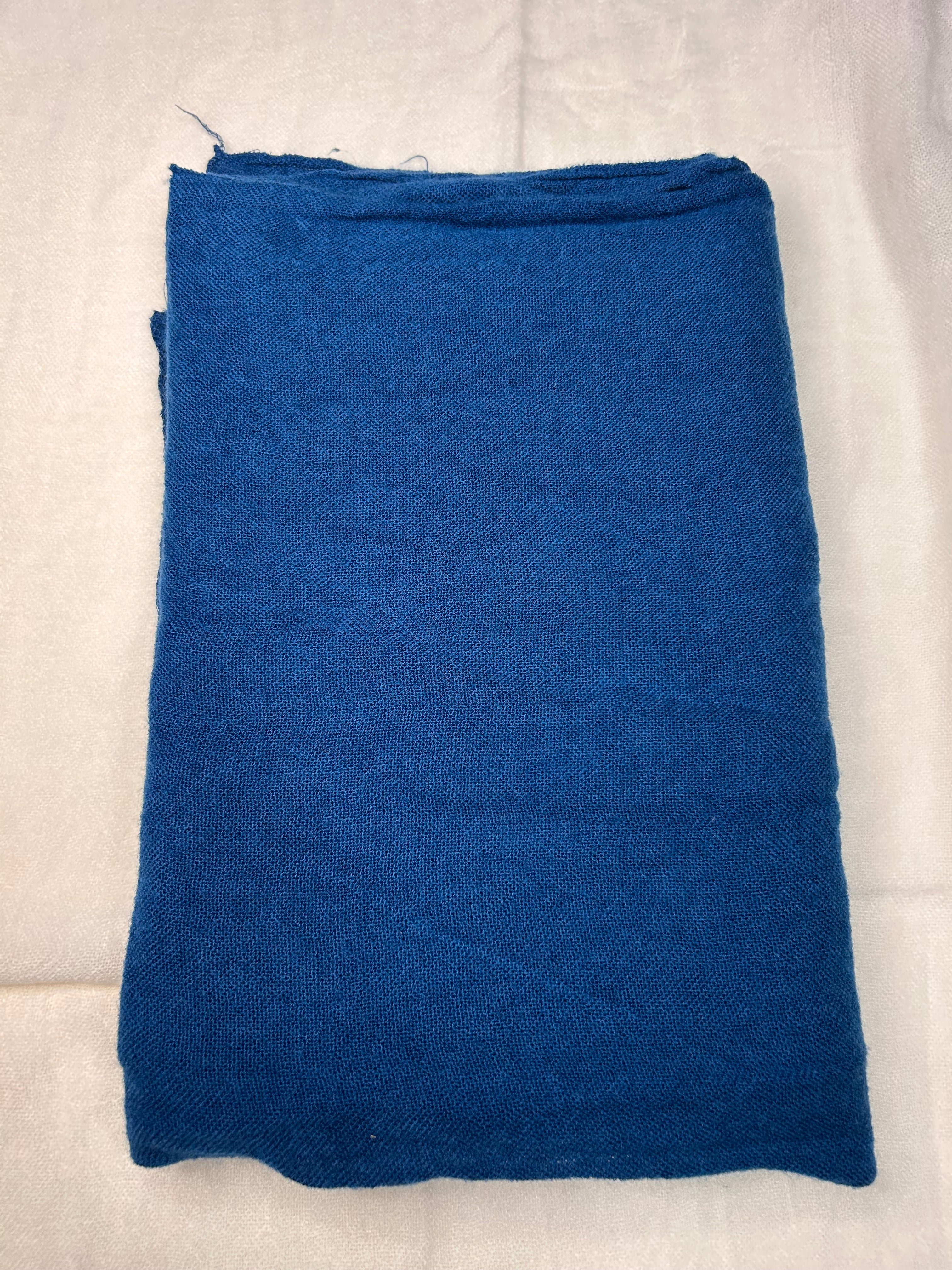 Echarpe 100% laine bleu électrique