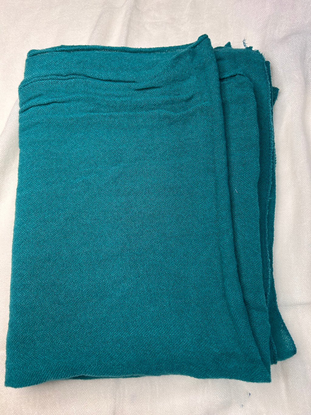 Echarpe 100% laine vert turquoise