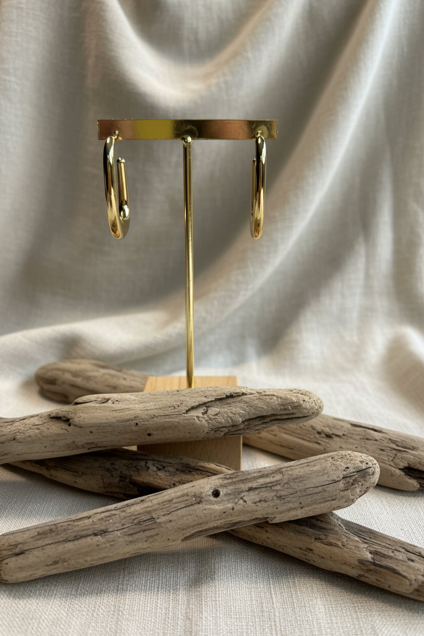 Boucles d'oreilles en acier inoxydable